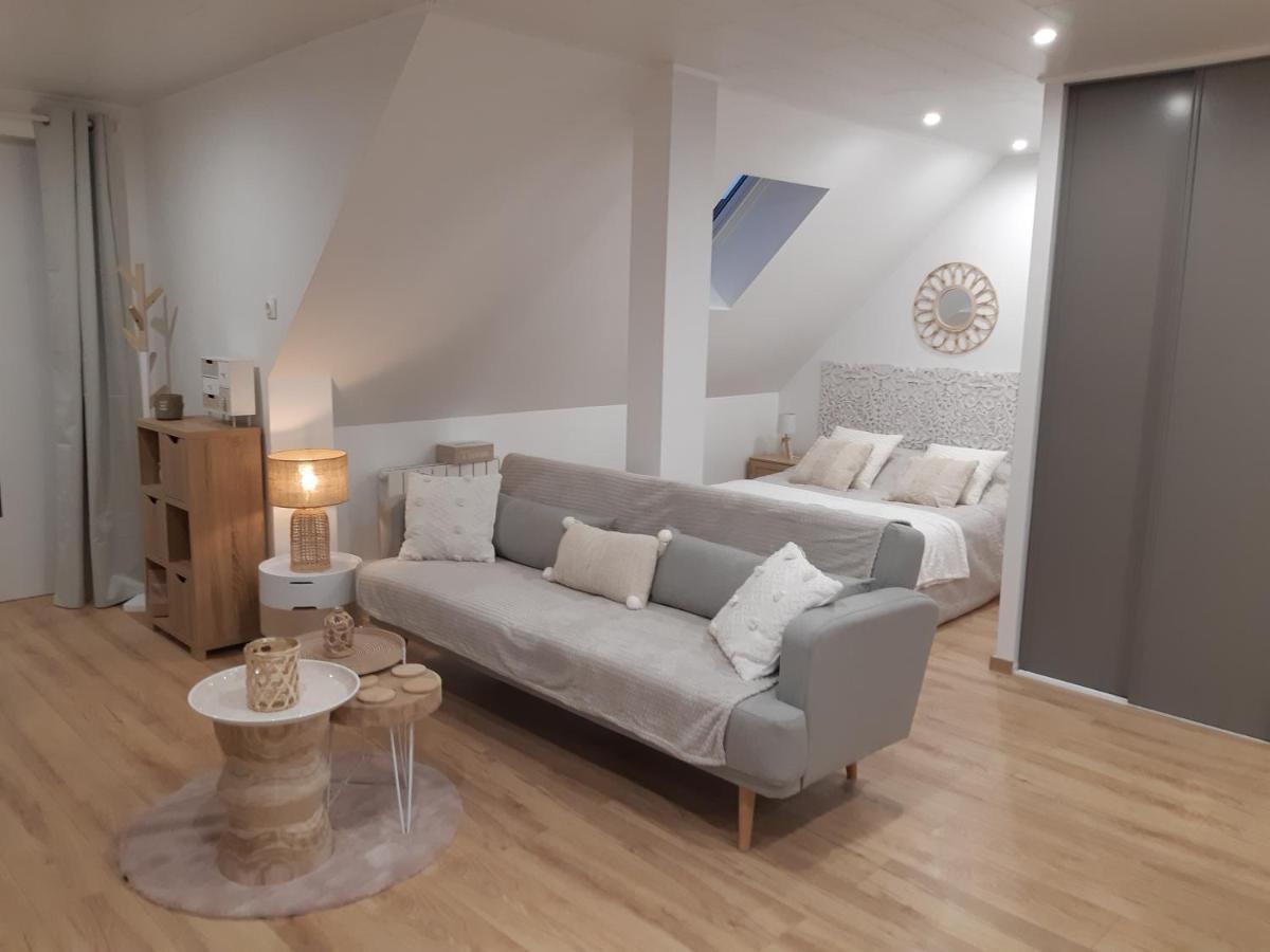Studio Cosy Spacieux Lumineux Avec Terrasse Vezelois Luaran gambar